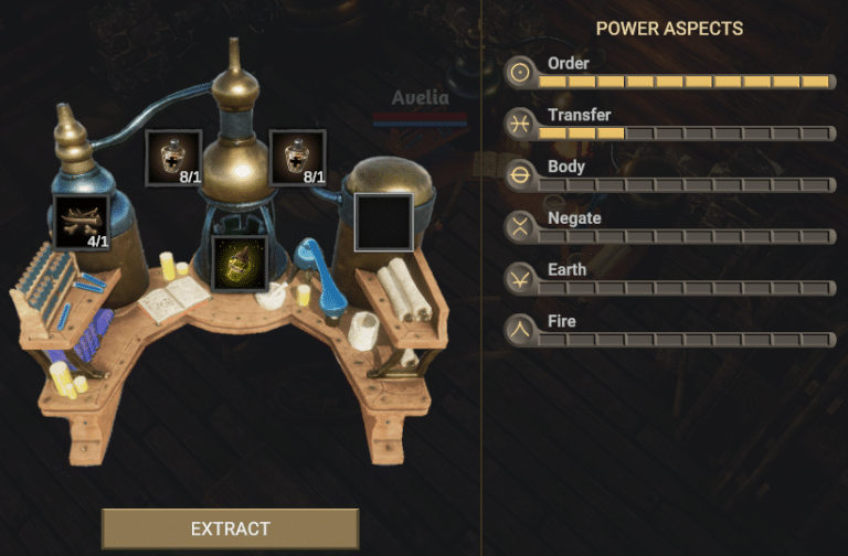 Fractured Online Aspects Extractor Crafting